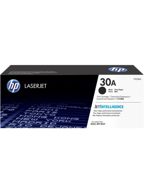 HP CF230A Lézertoner Laserjet M203, M227 nyomtatókhoz, HP 30A, fekete, 1,6k
