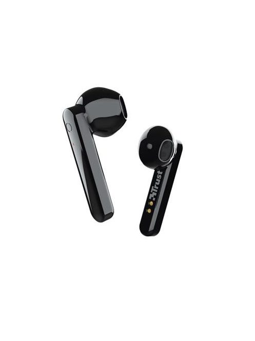 TRUST Fülhallgató, TWS vezeték nélküli, Bluetooth 5.0, TRUST "Primo", fekete