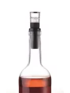 TROIKA Bornyitó szett, kés, vákuumozó dugó, TROIKA, fekete-piros