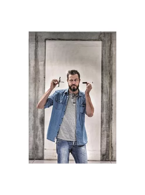 TROIKA Bornyitó szett, kés, vákuumozó dugó, TROIKA, fekete-piros