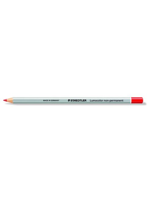 STAEDTLER Jelölőceruza, hatszögletű, mindenre író, lemosható (omnichrom), STAEDTLER "Lumocolor 108", piros