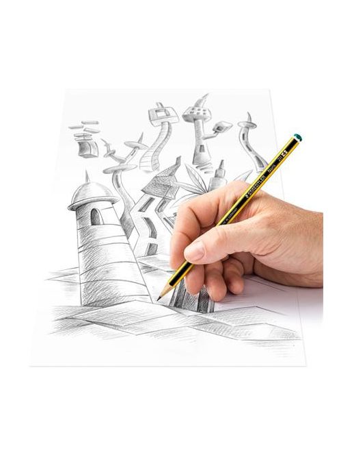 STAEDTLER Grafitceruza, 2H, hatszögletű, STAEDTLER "Noris 120"