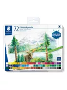 STAEDTLER Színes ceruza készlet, hatszögletű, fémdobozos, STAEDTLER "146 C", 72 különböző szín