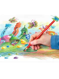   STAEDTLER Színes ceruza készlet, háromszögletű, STAEDTLER "Ergo Soft 157", 12 különböző szín