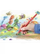 STAEDTLER Színes ceruza készlet, háromszögletű, fémdobozos, STAEDTLER "Ergo Soft 157", 36 különböző szín
