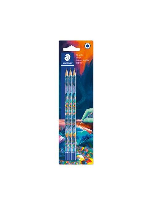 STAEDTLER Grafitceruza készlet, HB, hatszögletű,  STAEDTLER "170 BK3-1", Multiverzum
