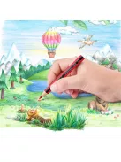 STAEDTLER Színes ceruza készlet, hatszögletű, félhosszú, STAEDTLER "Noris Colour 185", 12 különböző szín