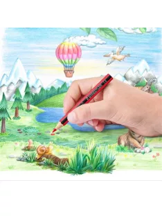   STAEDTLER Színes ceruza készlet, hatszögletű, félhosszú, STAEDTLER "Noris Colour 185", 12 különböző szín