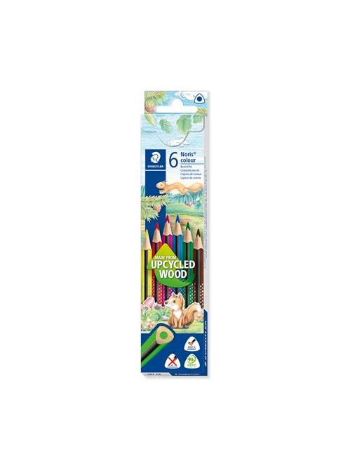 STAEDTLER Színes ceruza készlet, háromszögletű, STAEDTLER "Noris Colour 187", 6 különböző szín