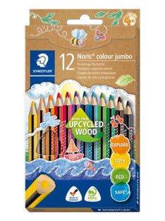   STAEDTLER Színes ceruza készlet, háromszögletű, STAEDTLER "Noris® colour jumbo 188", 12 különböző szín