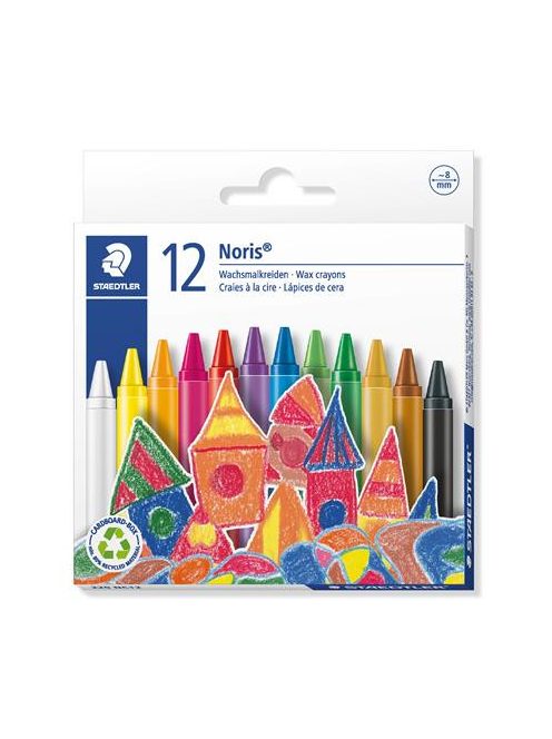 STAEDTLER Zsírkréta, STAEDTLER "Noris 220", 12 különböző szín