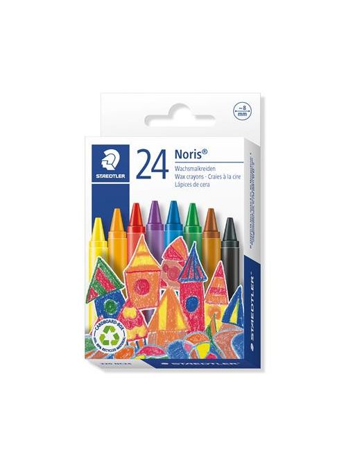 STAEDTLER Zsírkréta, STAEDTLER "Noris 220", 24 különböző szín