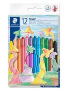 STAEDTLER Zsírkréta, csavarós, STAEDTLER "Noris 221", 12 különböző szín