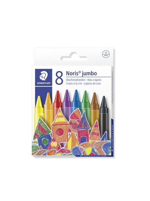 STAEDTLER Zsírkréta, STAEDTLER "Noris Jumbo 229", 8 különböző szín