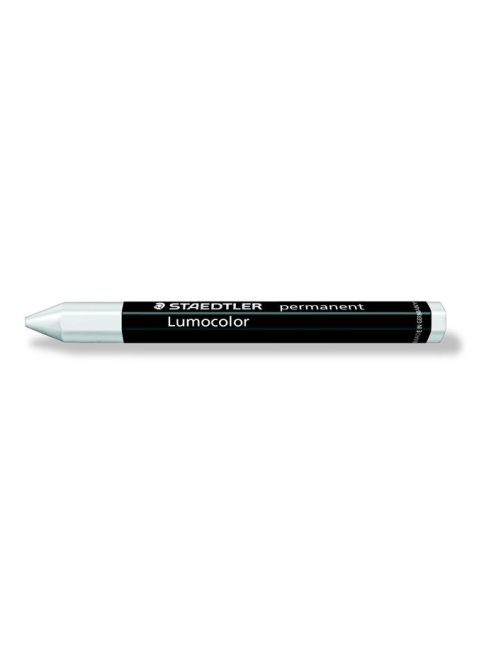 STAEDTLER Jelölőkréta, mindenre író, vízálló (omnigraph), STAEDTLER "Lumocolor 236", fehér