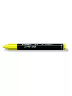   STAEDTLER Jelölőkréta, mindenre író, vízálló (omnigraph), STAEDTLER "Lumocolor 236", sárga