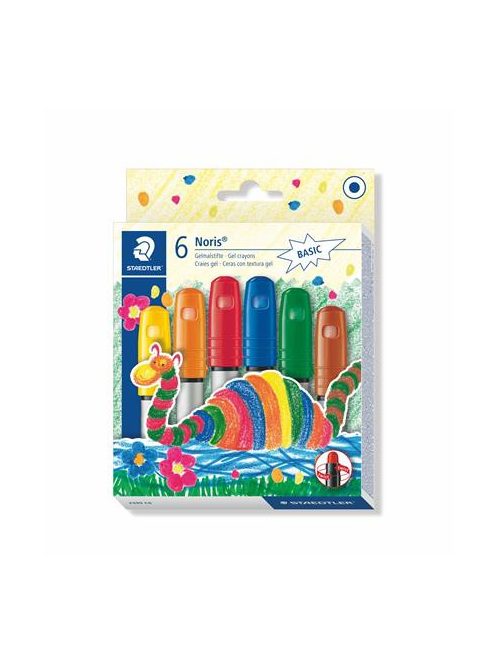 STAEDTLER Zsírkréta, zselés, STAEDTLER "Noris 2390", 6 különböző szín