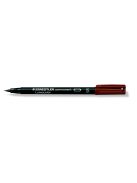 STAEDTLER Alkoholos marker, OHP, 0,4 mm, STAEDTLER "Lumocolor® 313 S", barna