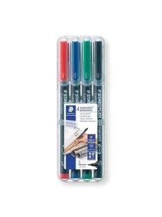   STAEDTLER Alkoholos marker készlet, OHP, 0,4 mm, STAEDTLER "Lumocolor® 313 S", 4 különböző szín