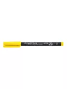 STAEDTLER Alkoholos marker, OHP, 1 mm, STAEDTLER "Lumocolor® 317 M", sárga