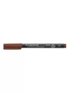 STAEDTLER Alkoholos marker, OHP, 1 mm, STAEDTLER "Lumocolor® 317 M", barna