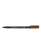 STAEDTLER Alkoholos marker, OHP, 1 mm, STAEDTLER "Lumocolor® 317 M", barna