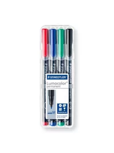   STAEDTLER Alkoholos marker készlet, OHP, 1 mm, STAEDTLER "Lumocolor® 317 M", 4 különböző szín