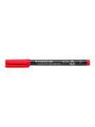 STAEDTLER Alkoholos marker, OHP, 0,6 mm, STAEDTLER "Lumocolor® 318 F", piros