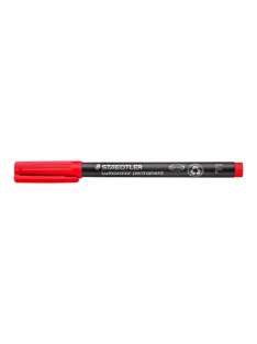   STAEDTLER Alkoholos marker, OHP, 0,6 mm, STAEDTLER "Lumocolor® 318 F", piros