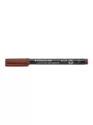 STAEDTLER Alkoholos marker, OHP, 0,6 mm, STAEDTLER "Lumocolor® 318 F", barna