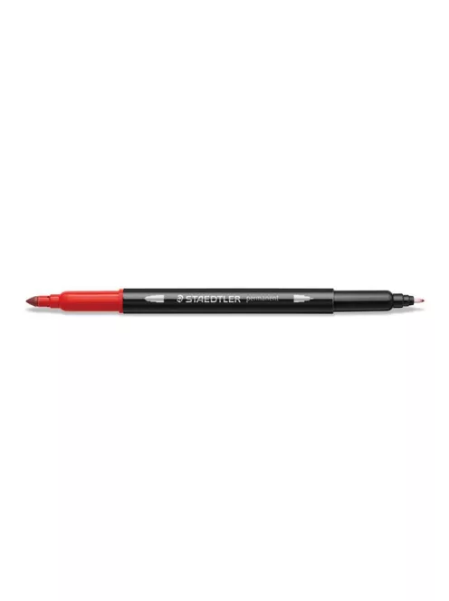 STAEDTLER Alkoholos marker készlet, 0,5/3,0 mm, kétvégű, STAEDTLER "3187", 18 különböző szín