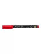 STAEDTLER Alkoholos marker, 0,6 mm, STAEDTLER "Lumocolor® special 319 F", piros