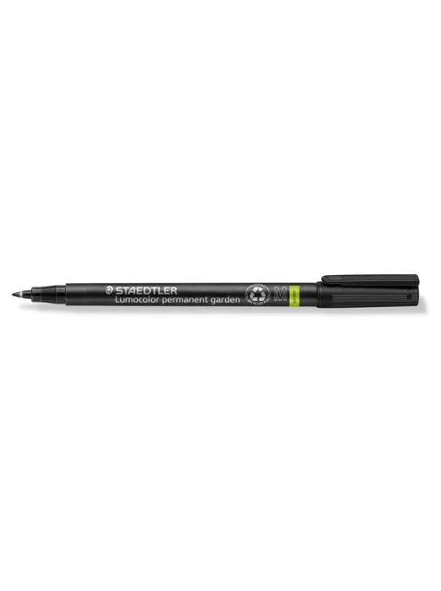 STAEDTLER Alkoholos marker, 1 mm, kúpos, STAEDTLER "Lumocolor® garden 319 GM", fekete