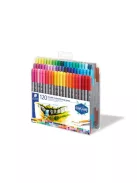 STAEDTLER Filctoll készlet, 0,8/3,0 mm, kétvégű, STAEDTLER® "3200", 120 különböző szín