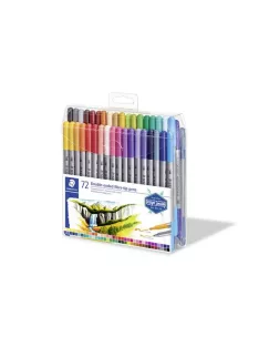   STAEDTLER Filctoll készlet, 0,8/3,0 mm, kétvégű, STAEDTLER® "3200", 72 különböző szín