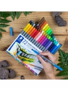 STAEDTLER Filctoll készlet, 0,8/3,0 mm, kétvégű, STAEDTLER® "3200", 72 különböző szín