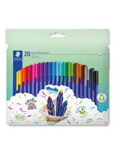   STAEDTLER Filctoll készlet, 1 mm, STAEDTLER "Triplus 323", 20 különböző szín