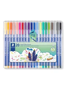  STAEDTLER Filctoll készlet, 1 mm, STAEDTLER "Triplus 323", 20 különböző szín