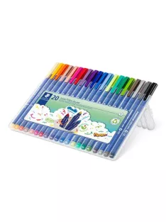   STAEDTLER Filctoll készlet, 1 mm, STAEDTLER "Triplus 323", 20 különböző szín