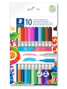 STAEDTLER Filctoll készlet, 1/3 mm, kétvégű, STAEDTLER® "3280", 20 különböző szín