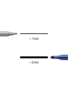 STAEDTLER Filctoll készlet, 1/3 mm, kétvégű, STAEDTLER® "3280", 20 különböző szín