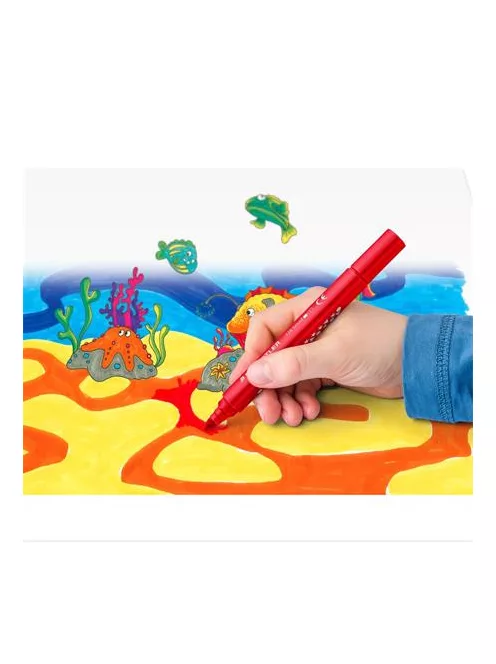 STAEDTLER Filctoll készlet, 3 mm, háromszögletű, kimosható, STAEDTLER "Noris® jumbo 328-B", 12 szín