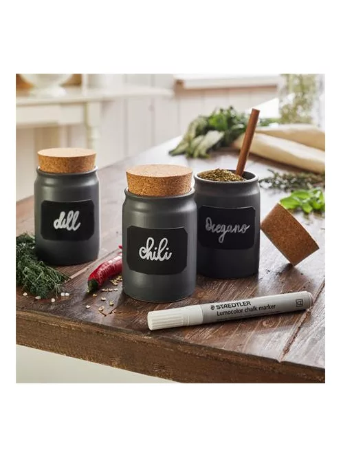 STAEDTLER Krétamarker, 2,4 mm, kúpos, STAEDTLER "Lumocolor® 344", fehér