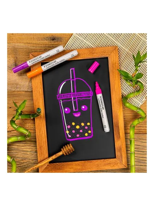 STAEDTLER Krétamarker készlet, 2,4 mm, kúpos, STAEDTLER "Lumocolor® 344", 8 különböző szín