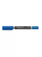 STAEDTLER Alkoholos marker, 0,6/1,5 mm, kúpos, kétvégű, STAEDTLER "Lumocolor® duo 348", kék