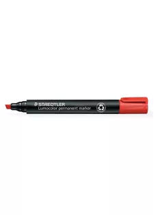   STAEDTLER Alkoholos marker, 2-5 mm, vágott, STAEDTLER "Lumocolor® 350", piros