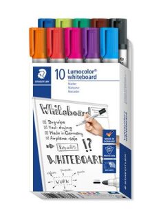   STAEDTLER Táblamarker készlet, 2 mm, kúpos, STAEDTLER "Lumocolor® 351", 10 különböző szín