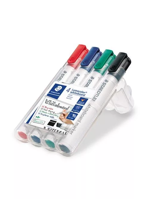 STAEDTLER Táblamarker készlet, 2-5 mm, vágott, STAEDTLER "Lumocolor® 351 B", 4 különböző szín