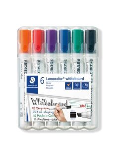   STAEDTLER Táblamarker készlet, 2-5 mm, vágott, STAEDTLER "Lumocolor® 351 B", 6 különböző szín