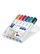 STAEDTLER Táblamarker készlet, 2-5 mm, vágott, STAEDTLER "Lumocolor® 351 B", 6 különböző szín